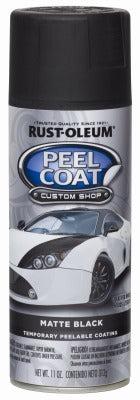 RUST-OLEUM Rust-oleum 284279 Peelable Coating Spray 11 Oz Black Matte