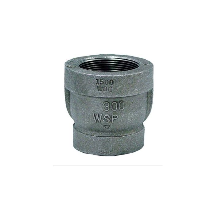 Anvil 0310542006 Reducing Coupling: Malleable Iron, 3/4 in x 3/8 in Pipe Size, Female NPT x Female NPT