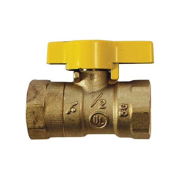 A.Y. McDonald 4901-163 10710Y 1 GAS BALL VALVE CSA YELLOW HANDLE