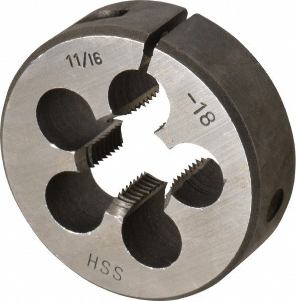 VALUE COLLECTION Value Collection 84037687 Round Die 11/16-18 2in Od Hss