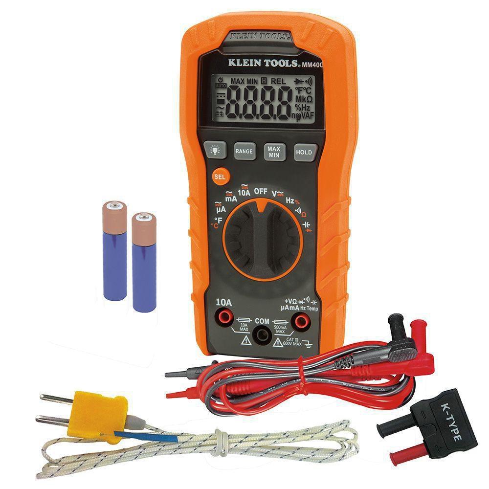 Klein Tools MM400 Digital Multimeter Auto-Ranging 600V