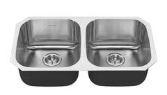 American Standard 18DB.9311800S.075 Portsmouth 32 x 18 Stainless Steel Undermount Double Bowl Sink