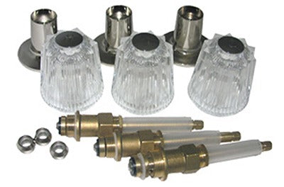 LASCO Larsen Supply 2759409 3-valve Tub Shower Trim Kit Chrome