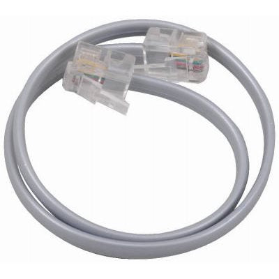 TRUE VALUE TP130R RCA Phone Line Cord, Silver, 12-In.