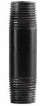 Anvil 330537200 Black Steel Extra-Heavy Continuous Welded Pipe Nipple, 2 Inch MNPT x 4 Inch