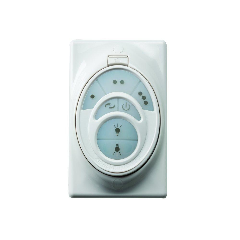 Kichler Lighting 337009WHTR Remote Control System in Textured White for Ceiling Fans