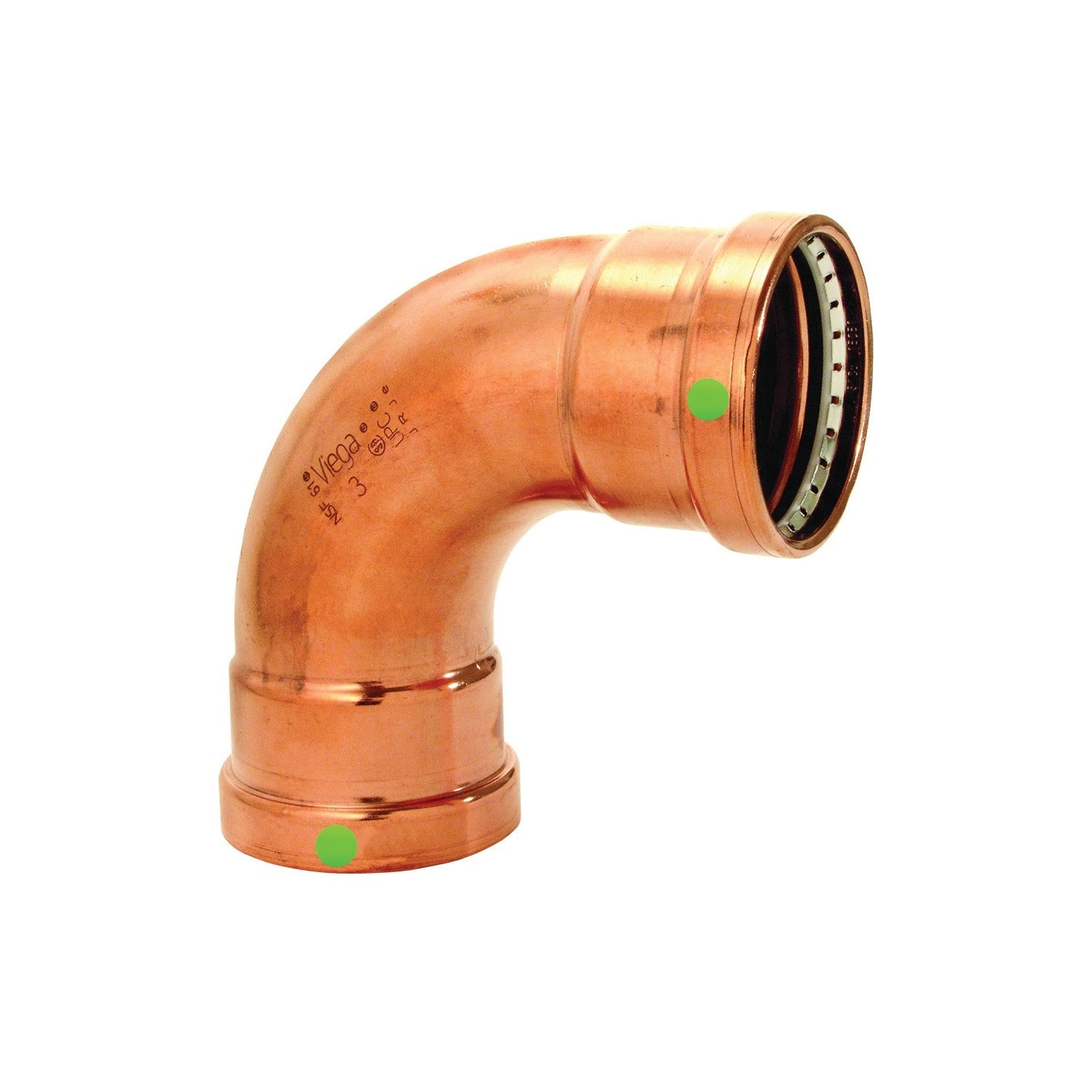 VIEGA Viega 20628 90 Degree Press Elbow 3 Inch Copper