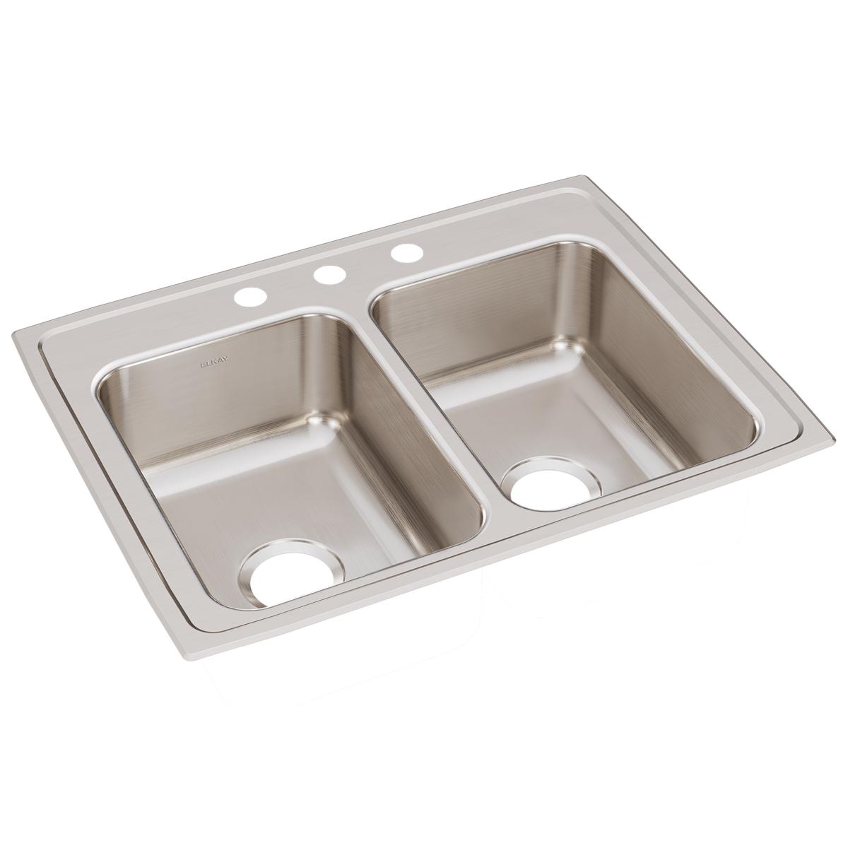 Elkay LR29223 Lustertone Classic Stainless Steel 29 x 22 Drop-in Sink