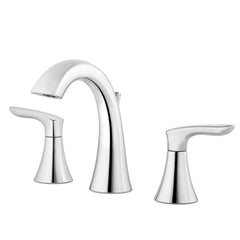 Pfister LG49-WR0C Weller 2 Handle Widespread Bathroom Faucet in Polished Chrome