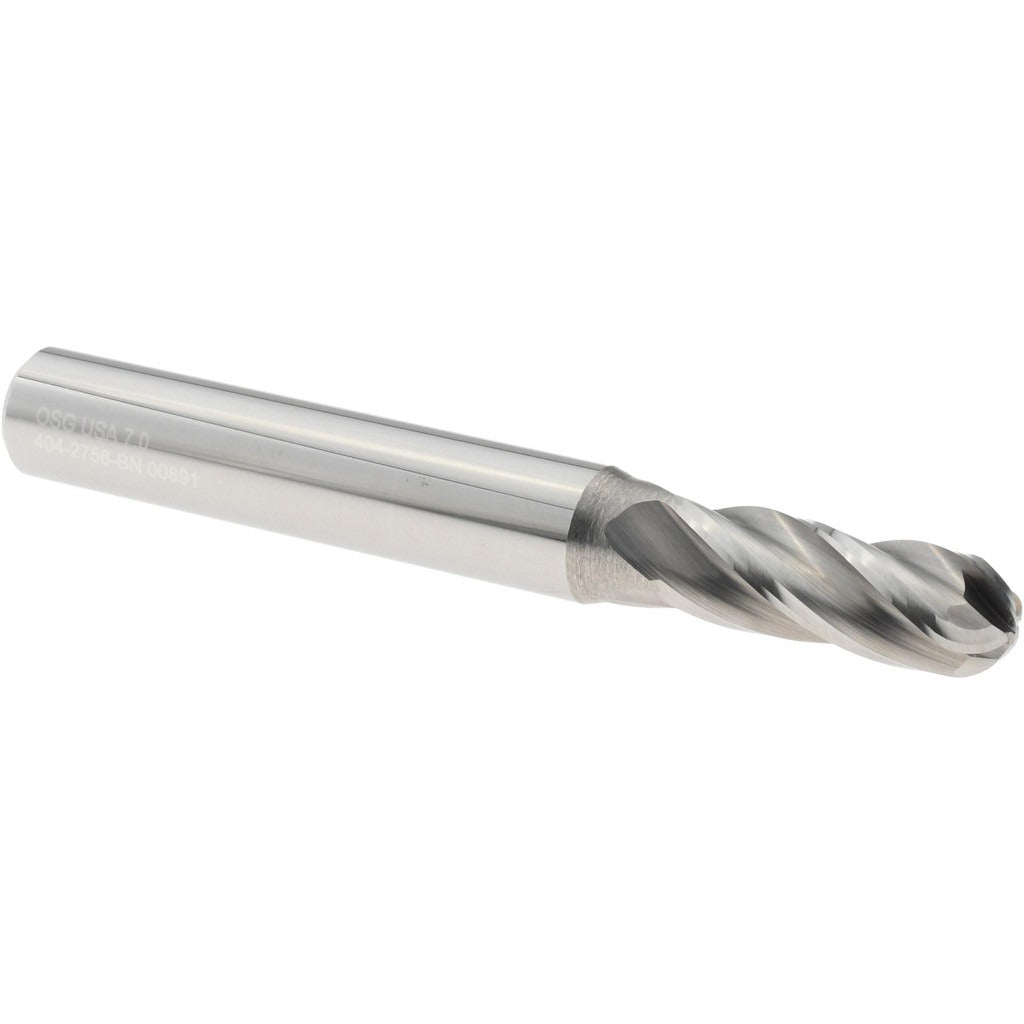 OSG Osg 404-2756-BN Ball End Mill 7mm 4 Flute Solid Carbide