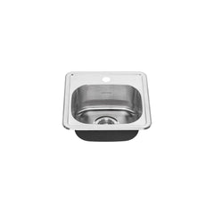 American Standard 22SB.6151511S.075 Colony 15 x 15 in. 1 Hole Stainless Steel Drop-in Bar Sink