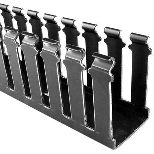 HELLERMANN TYTON Hellermanntyton 181-44020 Slotted Wire Duct 4x4 Black