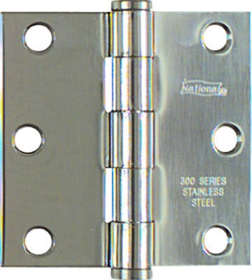 NATIONAL HARDWARE National Mfg N276-980 Ss Square Corner Door Hinge 3x3