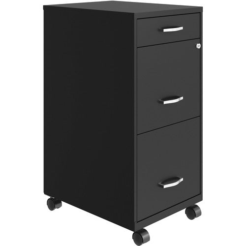 NUSPARC Nusparc NPRVF318BMBK Mobile Vertical File Cabinet Black