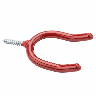 NATIONAL HARDWARE National Mfg N188-004 Red Vinyl Double Screw Hook 6 Pack