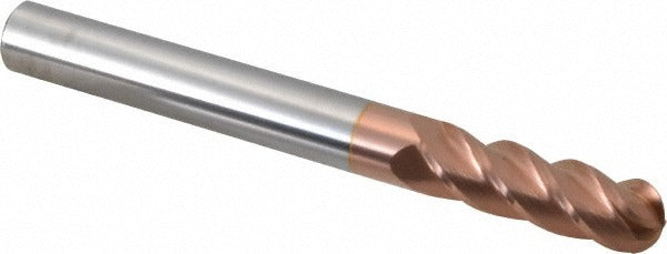 ACCUPRO Accupro 12184950 Ball End Mill 0.625 in 4 Flute Carbide Ticn