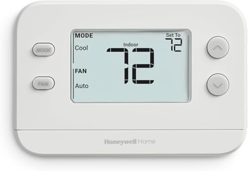 HONEYWELL HOME Honeywell Home TH1110U4000 FocusPro N100 Non-Programmable Thermostat 2 AA / Hardwired (1 Heat/1 Cool) TH1110U4000/U