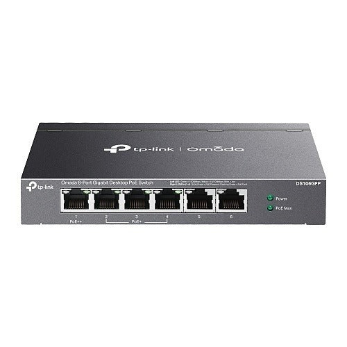 TP-LINK Tp-link DS106GPP 6-port Gigabit Desktop Poe Switch