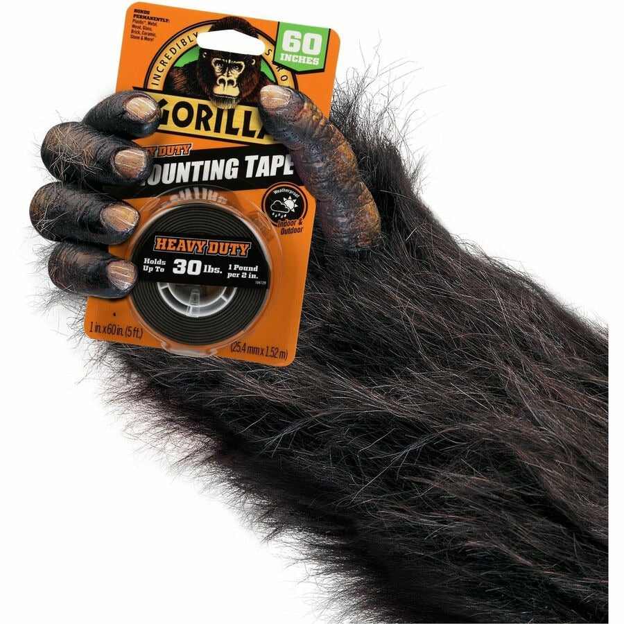 GORILLA Gorilla GOR6055002 Heavy Duty Mounting Tape (1 in x 60 in / 1 Each)