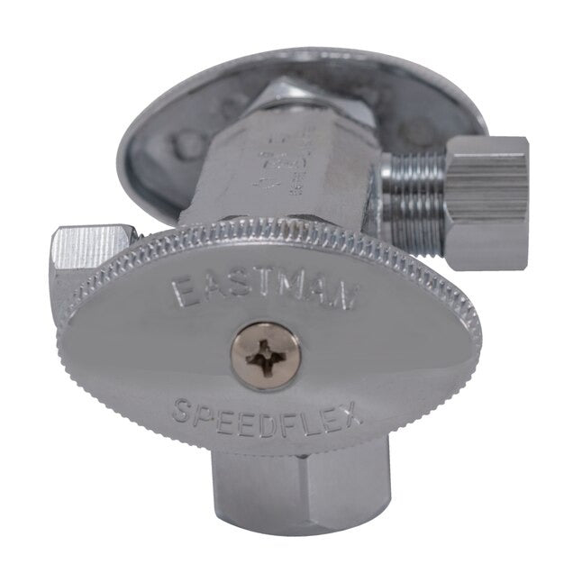 EASTMAN Eastman 04350LF Multi-Turn Dual-Handle Compression Inlet Angle Stop Valve