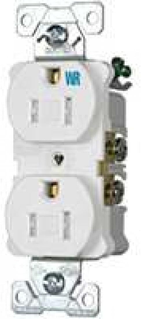 COOPER WIRING DEVICES Cooper Wiring Devices TWRBR15WBXSP commercial duplex receptacle 15A 120V (1 Pack)