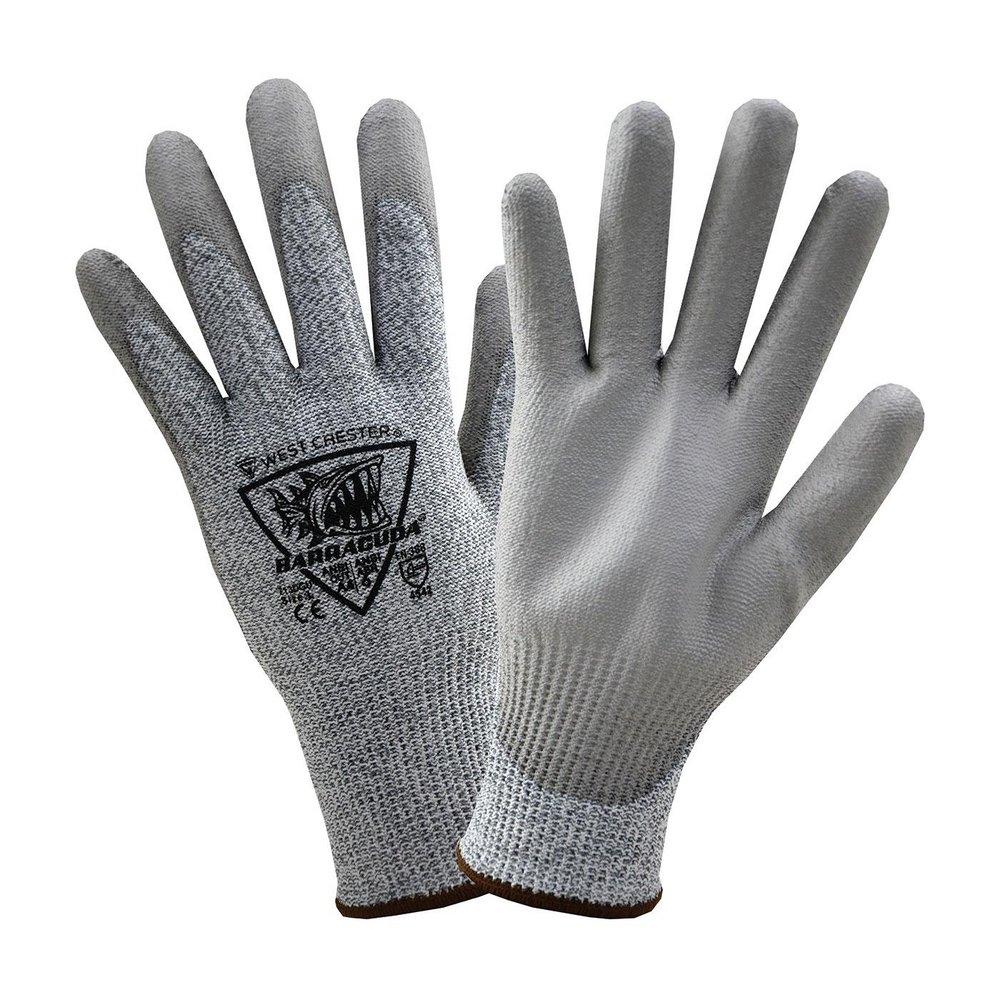 West Chester 713DGU/2XL Coated Gloves 13 Gauge Gray HPPE Fiber Shell Polyurethane Coating