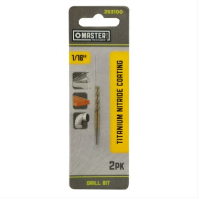 DISSTON CO Disston Company 293100 Hss Titanium Drill Bit 1/16 in 2 Pack