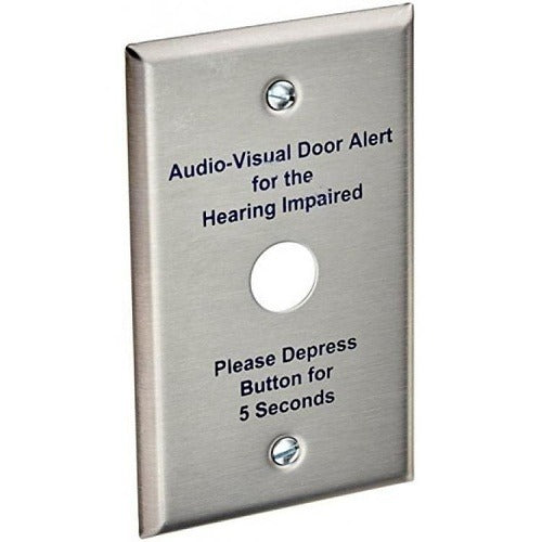 ALPHA COMMUNICATIONS Alpha Communications 147-10 1 Gang Stainless Steel Intercom Plate