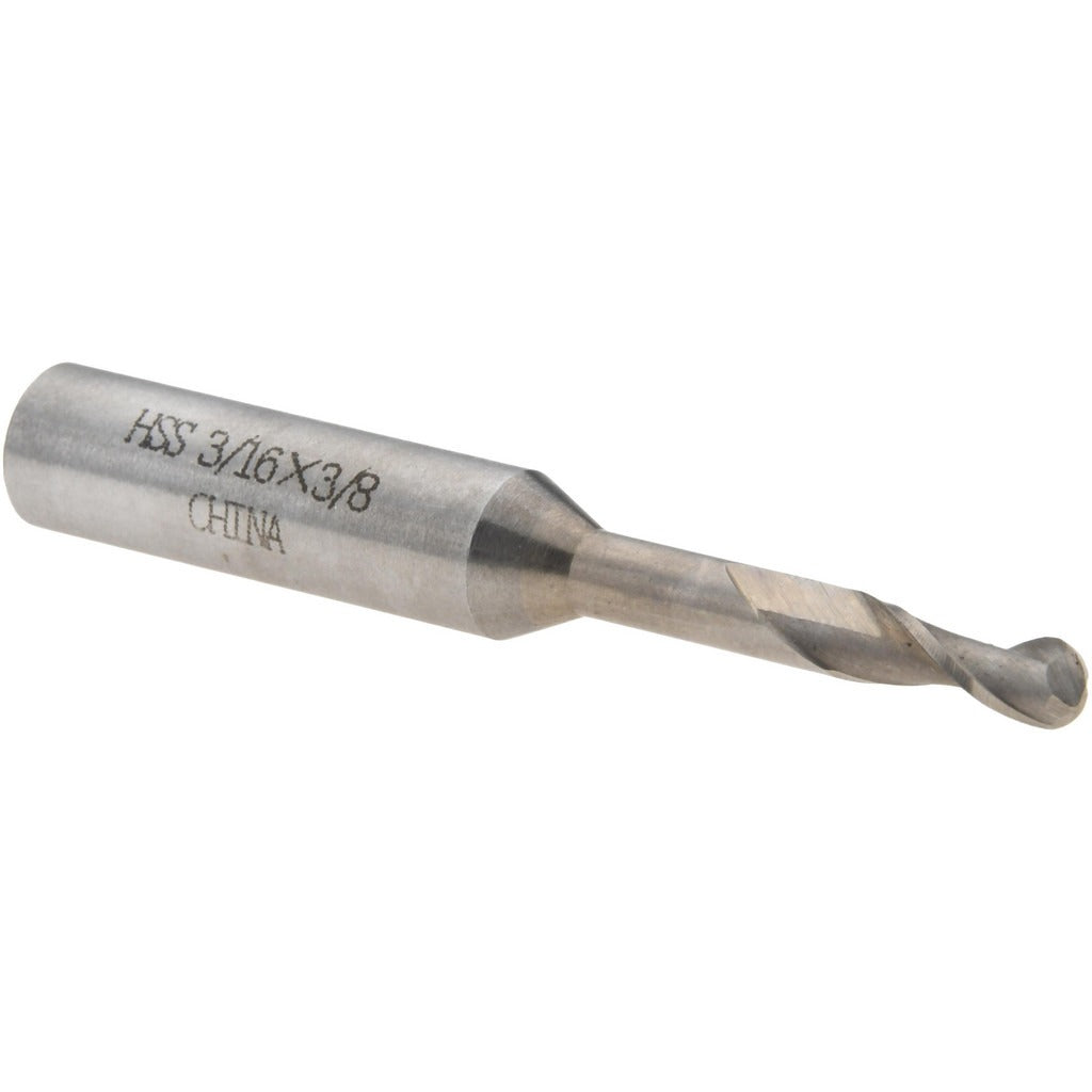 VALUE COLLECTION Value Collection 720-1453 Ball End Mill 3/16 in 2 Flute Hss
