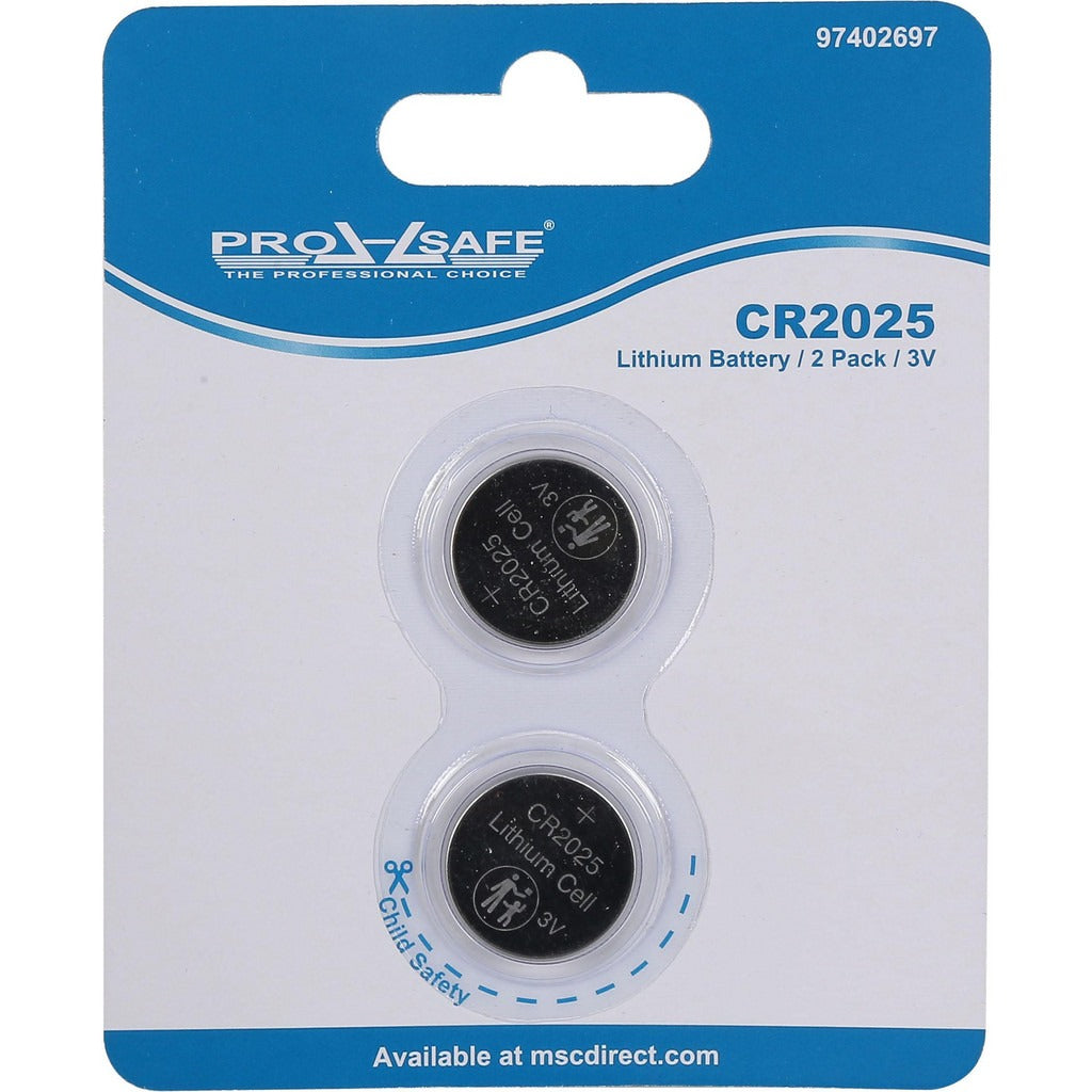 PRO-SAFE Pro-safe CR2025-2 Coin Cell Battery 3V 160mah 2-pack
