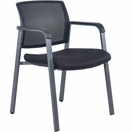 LORELL Lorell LLR30956 Guest Chair Mesh Back Stackable
