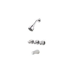 Pfister LG01-3110 Pfirst Series Three Handle Multi Function Bathtub Shower Faucet 1.8 gpm