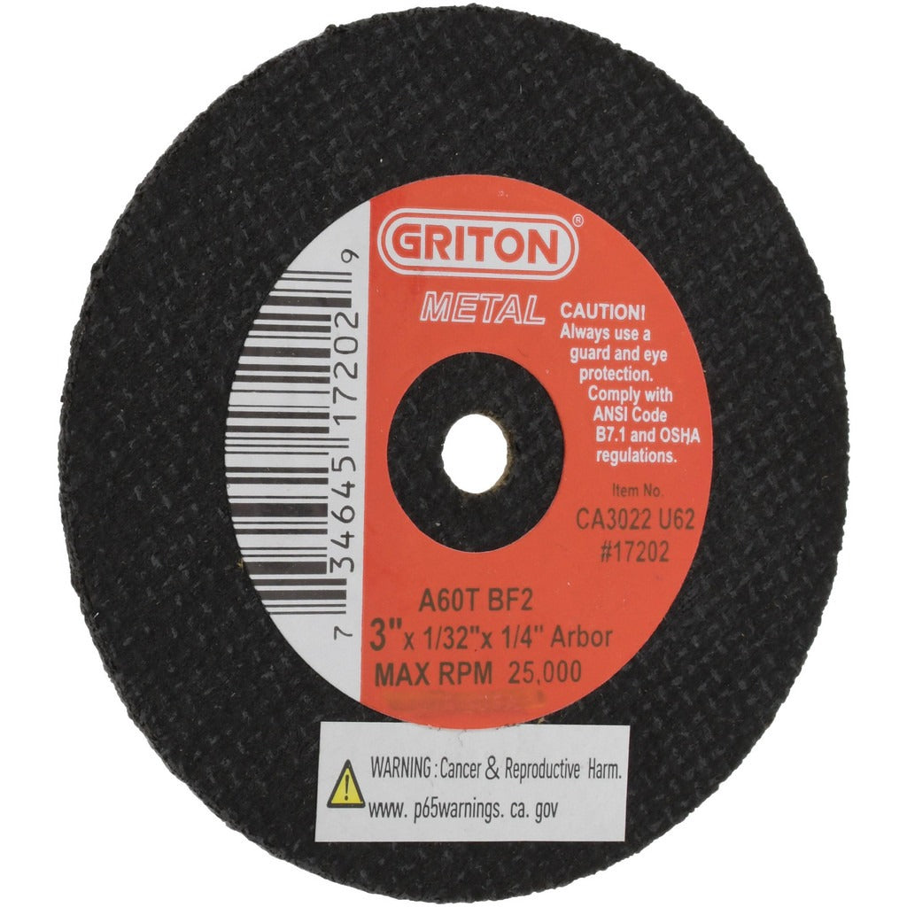VALUE COLLECTION Value Collection CA3022U62 Cut-off Wheel 3 in Aluminum Oxide