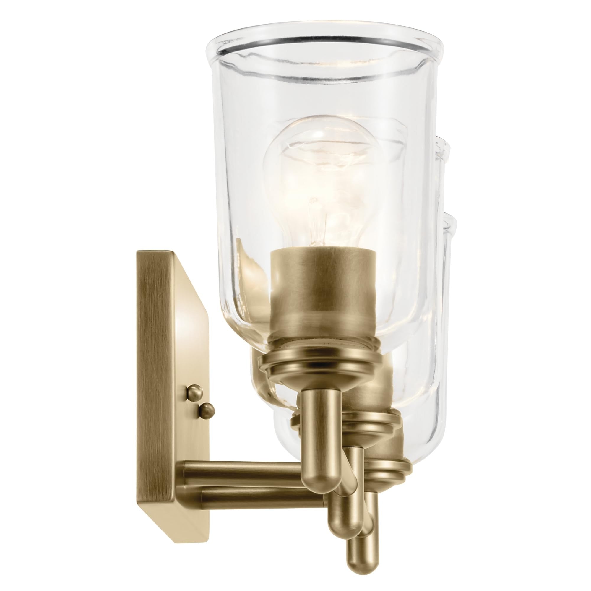 KICHLER Kichler 45574NBRCLR 3-light Vanity Light Natural Brass