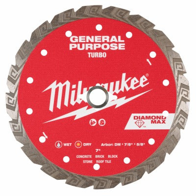 MILWAUKEE Milwaukee Electric Tool Corp 49-93-9107 Turbo Diamond Blade 7 in