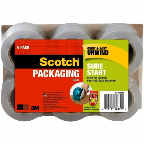 3M 3M MMMDP1000RF6 Clear Packaging Tape Refill 6-pack