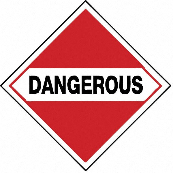 ACCUFORMNMC Accuformnmc DL17P Vinyl Hazmat Placard 10.75x10.75 in