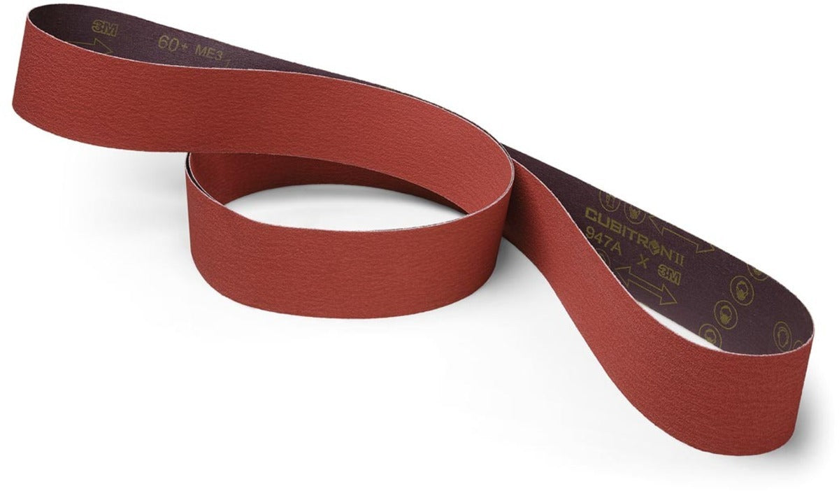 3M 3M 7100139895 Cubitron II 947A Abrasive Belt 1/2 in x 24 in 80+ Grit X-weight