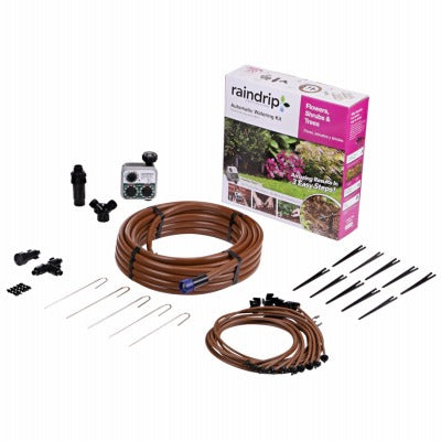 RAINDRIP Raindrip Inc SDFSTH1P Drip Irrigation Kit with Timer