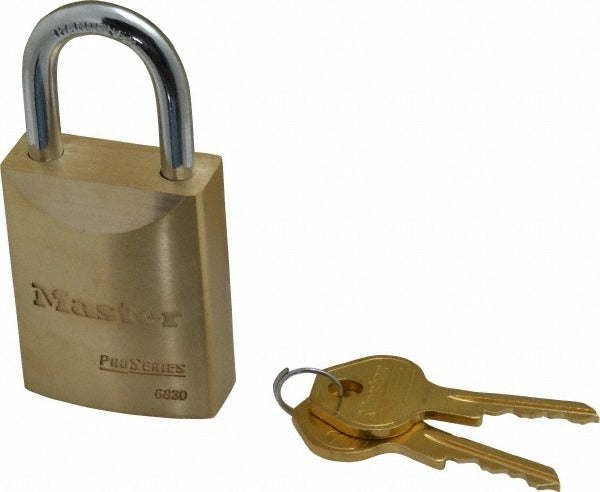 MASTER LOCK Master Lock 6830 Brass Padlock Keyed Different