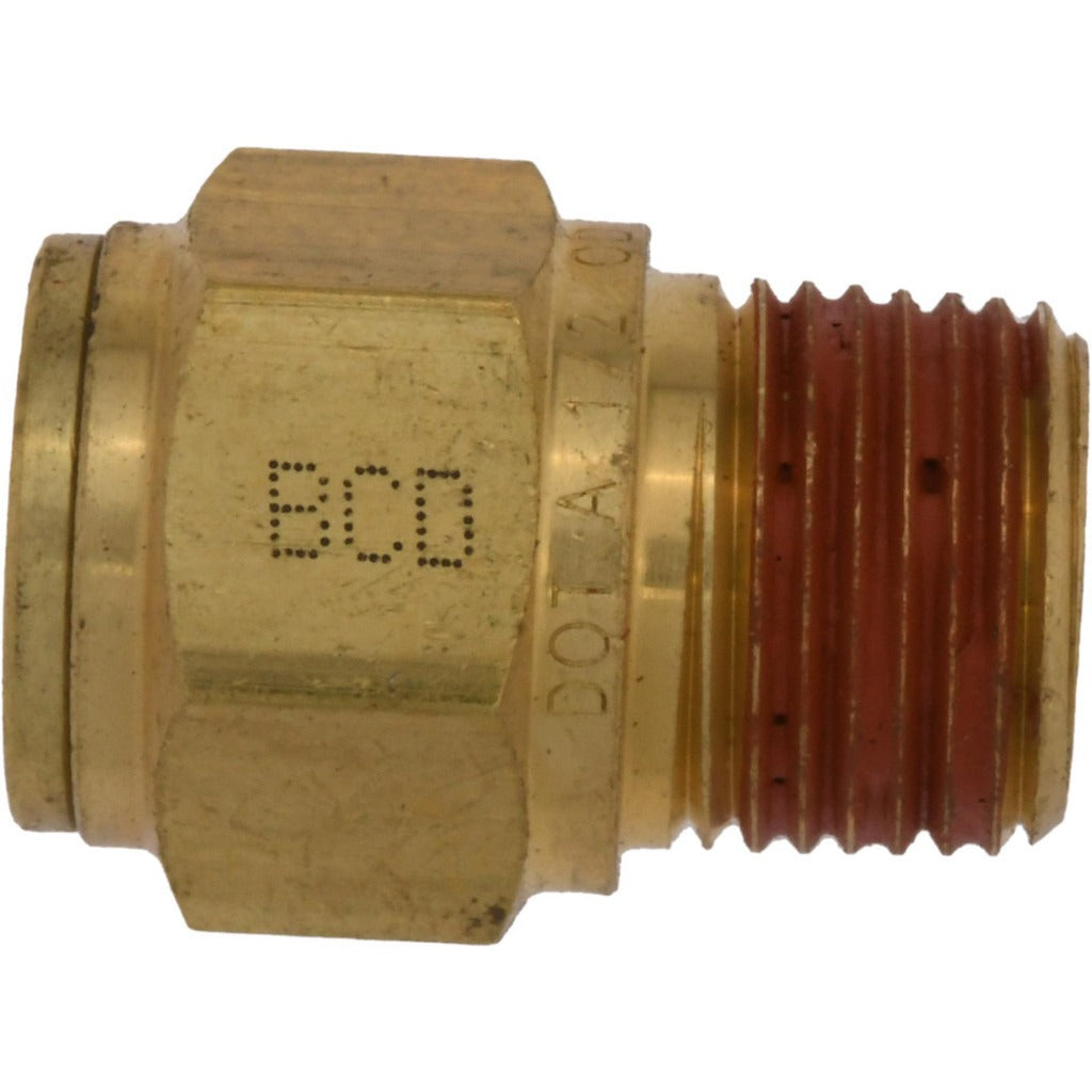 PRO-SOURCE Pro-source PC68-DOT-86 Straight Brass Push-to-connect Fitting