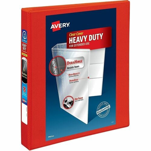 AVERY Avery AVE79170 Heavy-duty View Binder 1 Inch Red