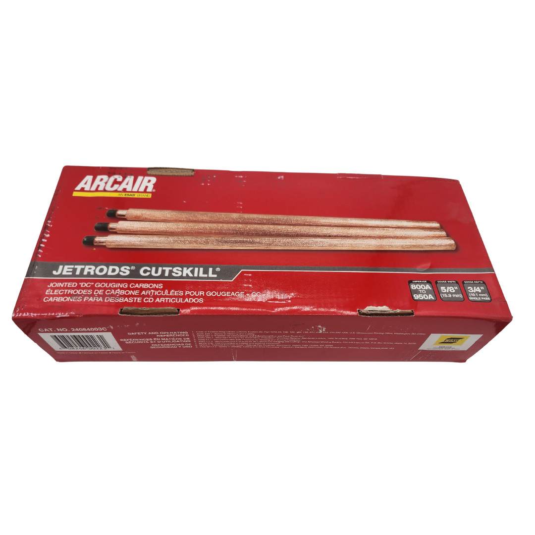 ARCAIR Arcair 24064003C Copperclad CutSkill DC Copperclad Jointed Arc Gouging Electrode 3/8 x 17 (100 Each Per Carton) 24064003C