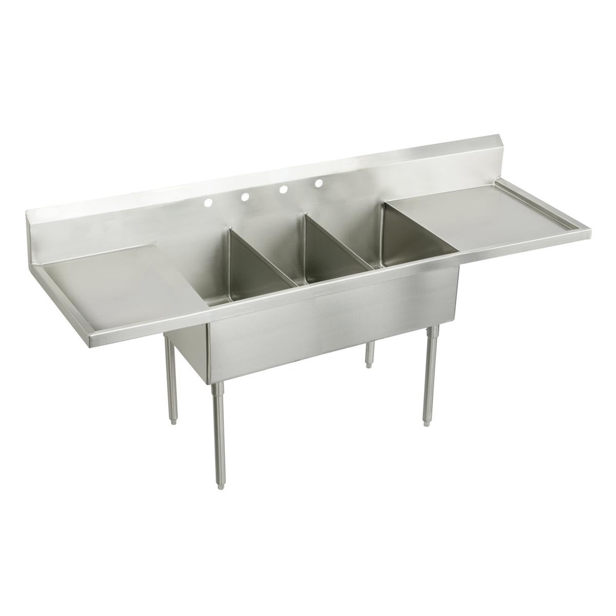 BSC PREFERRED Bsc Preferred SS8360LR6 Triple Compartment Scullery Sink