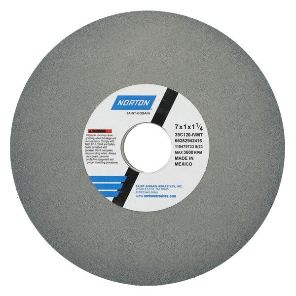 NORTON Norton 66252942416 Toolroom Grinding Wheel 7x1x1.25 in