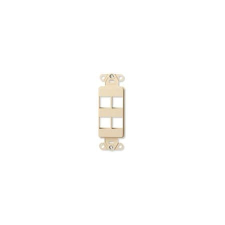 LEVITON Leviton 40754-BI Decora Insert 4-Port