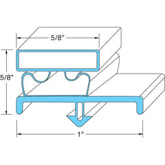 Door Gasket 22X24 Replacement MPN 703-589C for Beverage Air  703-589C