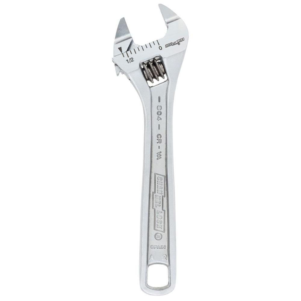 CHANNELLOCK Channellock 804S Adjustable Wrench Chrome-plated