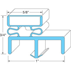 Door gasket 23 x 57-3/4 for Beverage Air 50907001