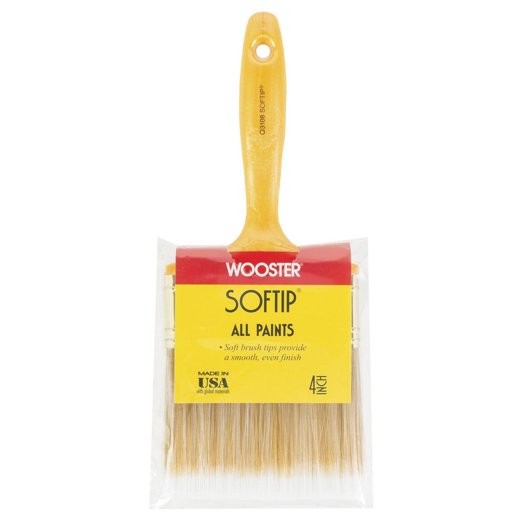 WOOSTER BRUSH Wooster Brush Q3108-4 Flat Paint Brush 4in Synthetic